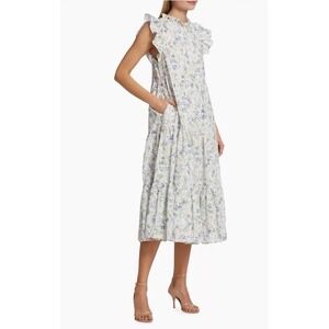 En Saison Eliza Floral Dress Size Small Midi‎ Ruffle Tiered Eyelet
